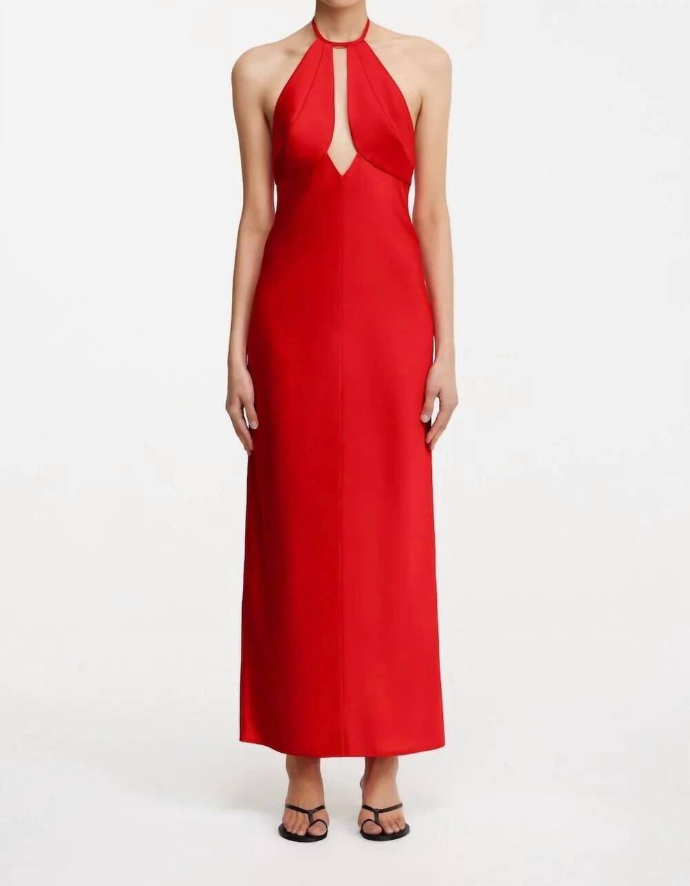 NEW SIGNIFICANT OTHER becca halter dress in chilli